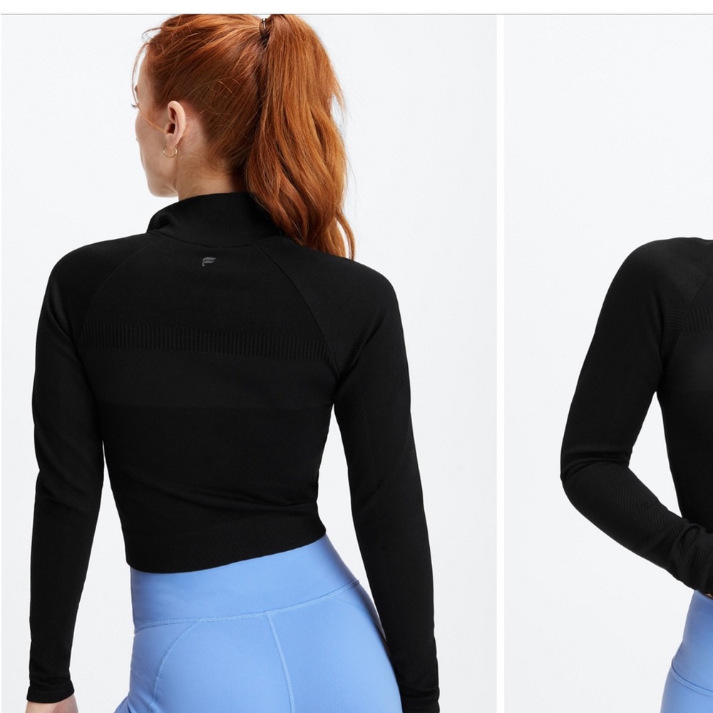 Fabletics Cropped Full Zip Up - image 2